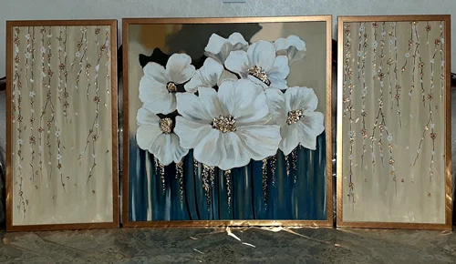 تابلو سه لت گل