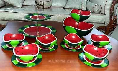 ست ظروف یلدا مدل موجی ۱