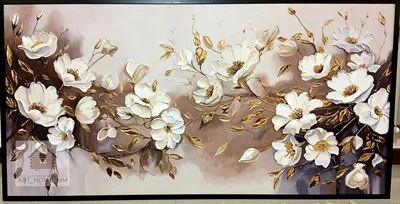 تابلو دکوراتیو بوته گل